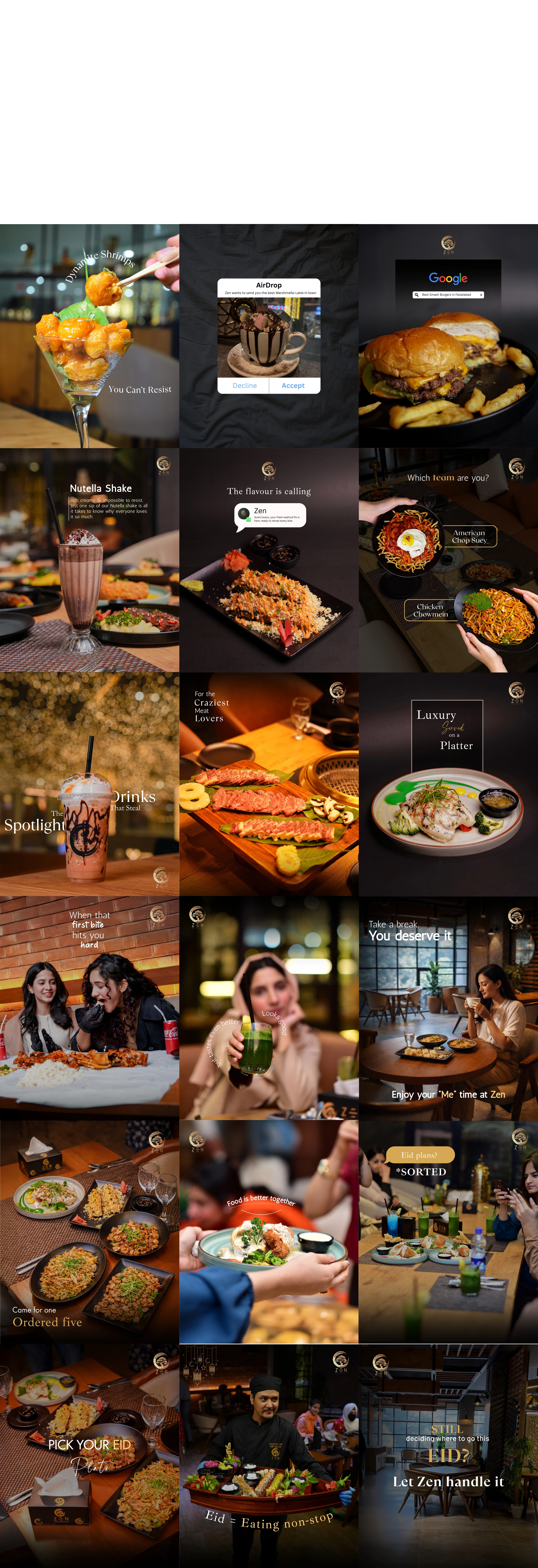 Zen Instagram grid preview